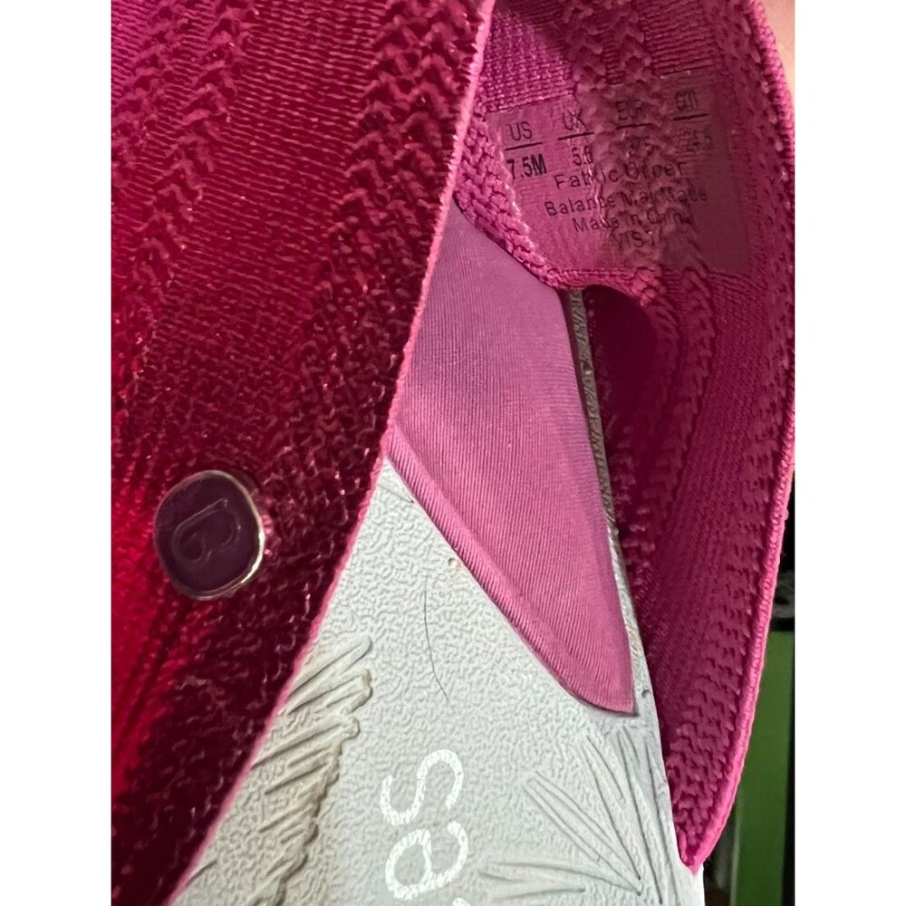 Bzees Hot Pink Metallic Vista Wedge Sporty Slip On Slide Sandals  Size US 7.5 - Picture 9 of 12